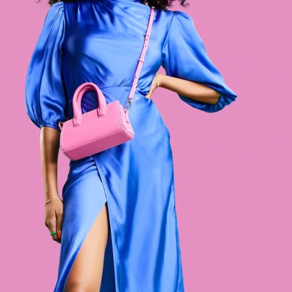 Blue ASOS midi dress